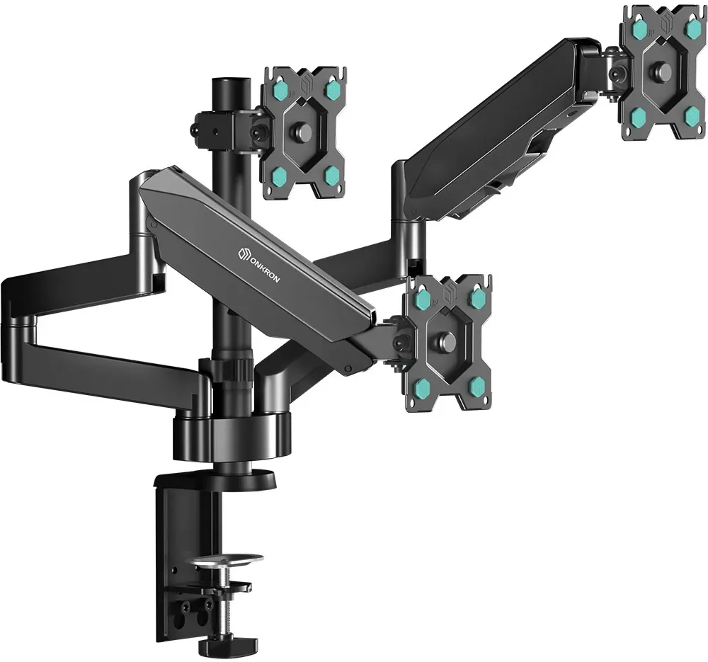 Кронштейн для 3 мониторов настольный, чёрный Onkron G280-B