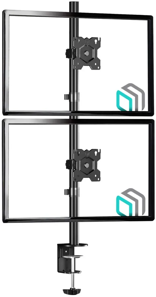 Кронштейн для двух мониторов 13"-34" настольный, чёрный Onkron D208E-B