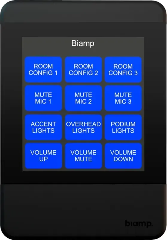 Biamp Apprimo TEC-X 2000 Black сенсорная панель управления черная