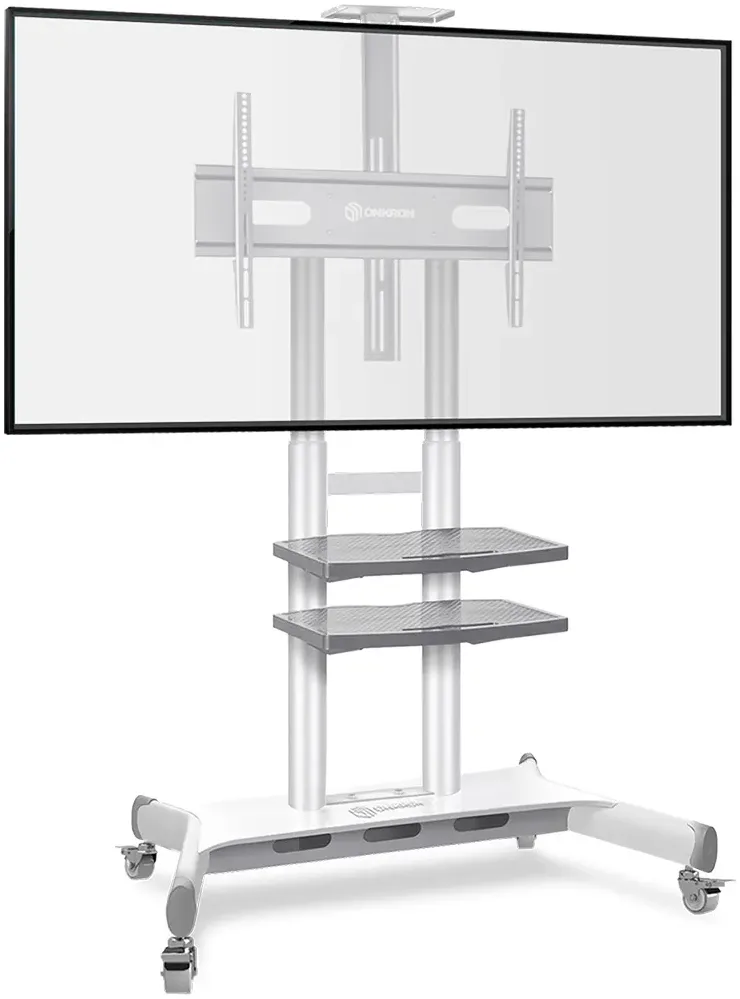 Мобильная стойка для дисплея 50"-86" Onkron TS1881-W белая