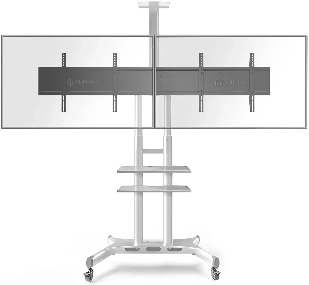 Мобильная стойка для двух дисплея 40"-65" Onkron TS1881DV-W белая